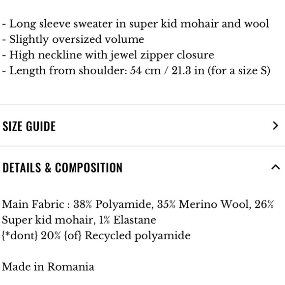 Sezane Tobias sweater size S - Picture 7 of 7